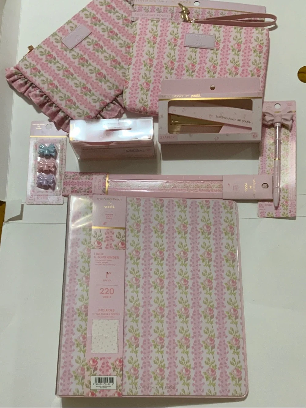 Loveshackfancy Blooming Heirloom Pink Floral Stationery Set - Brand